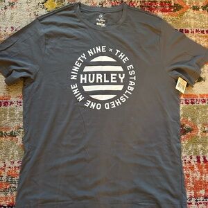 NWT Hurley Gray Graphic Men's T-Shirt